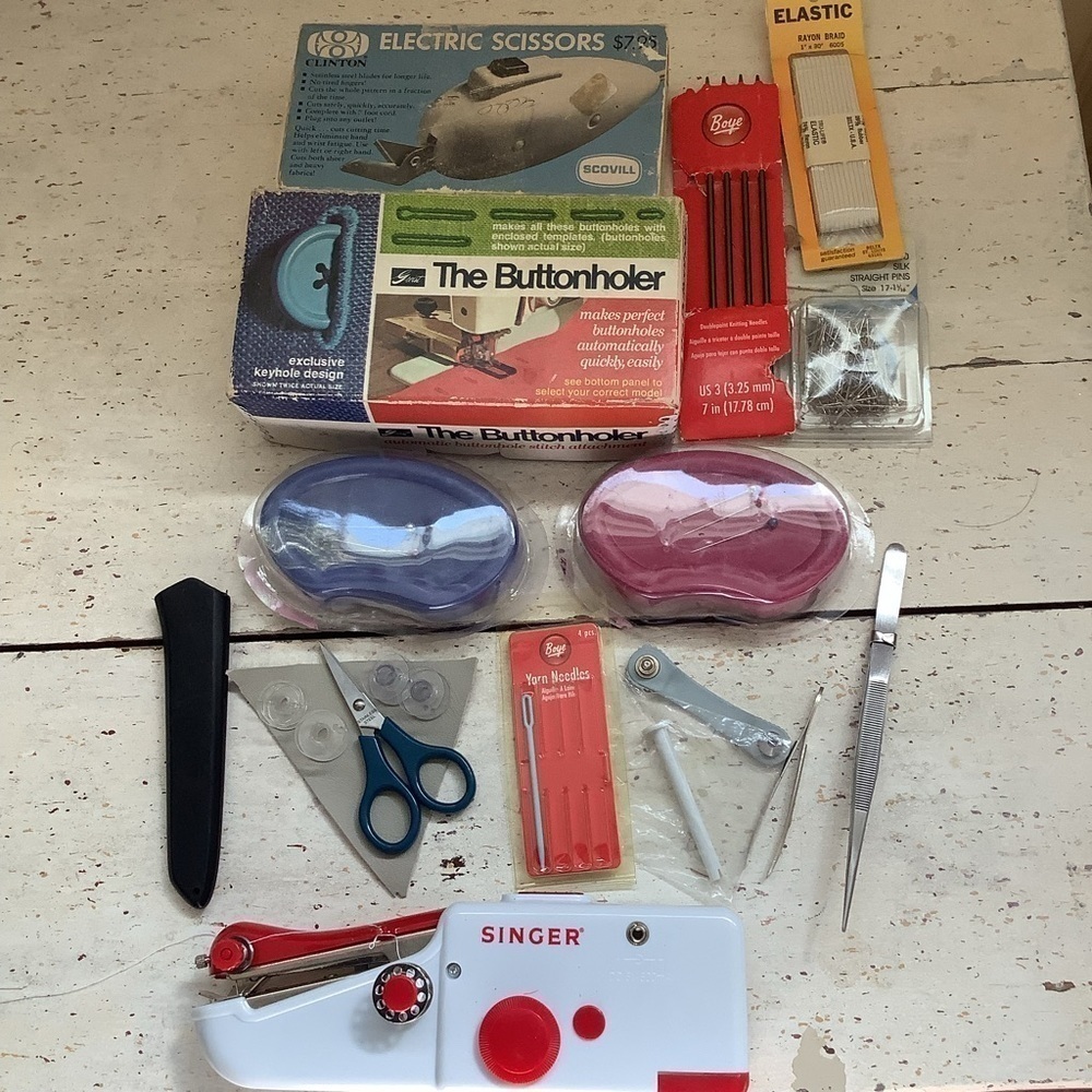 Vintage + New Sewing Lot Assorted Seamstress Tools